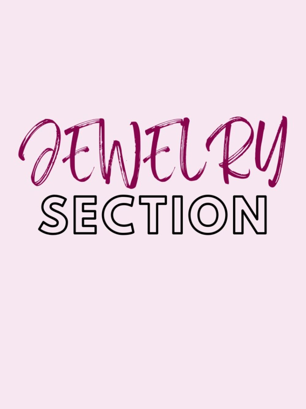 Jewelry Section
